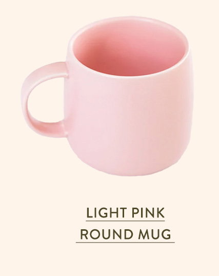 Light Pink Round Mug 