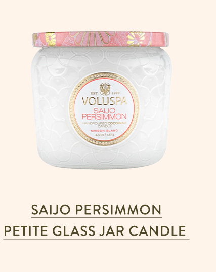 Saijo Persimmon Petite Glass Jar Candle 