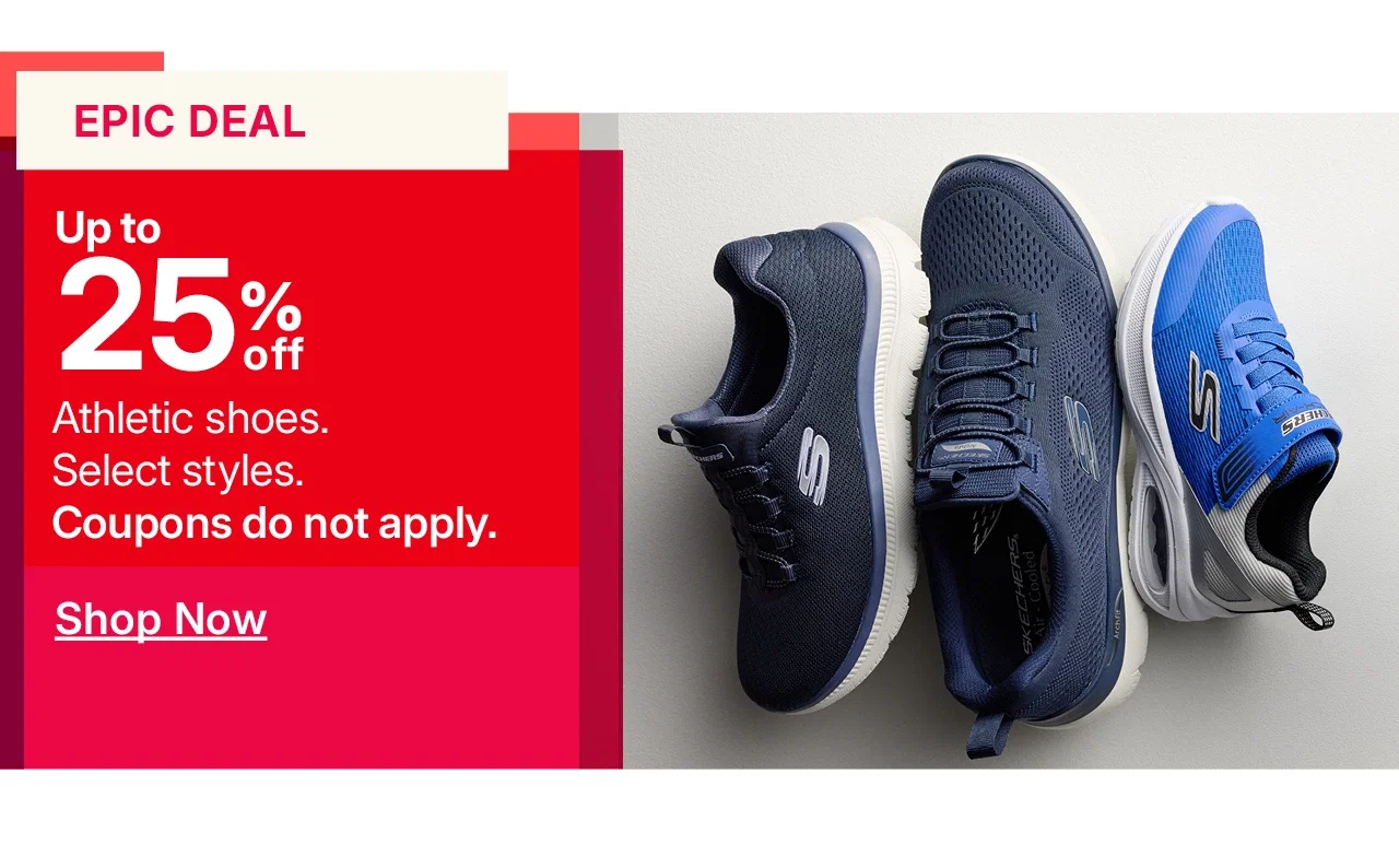 up to 25% off athletic shoes