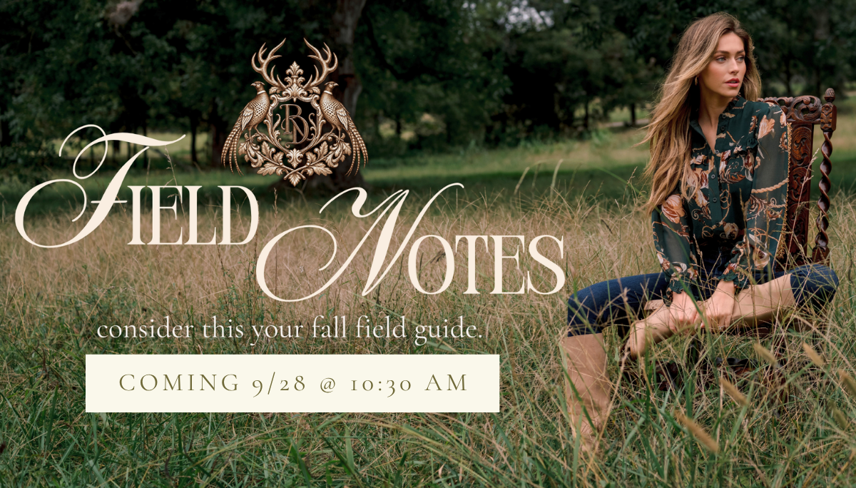 'Field Notes Coming 9/28 @ 10:30 AM.'