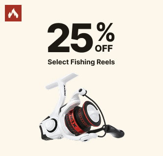 25% Off Select Fishing Reels