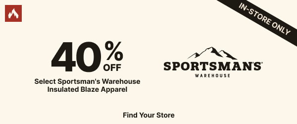 40% Off Select Sportsman's Warehouse Blaze Apparel