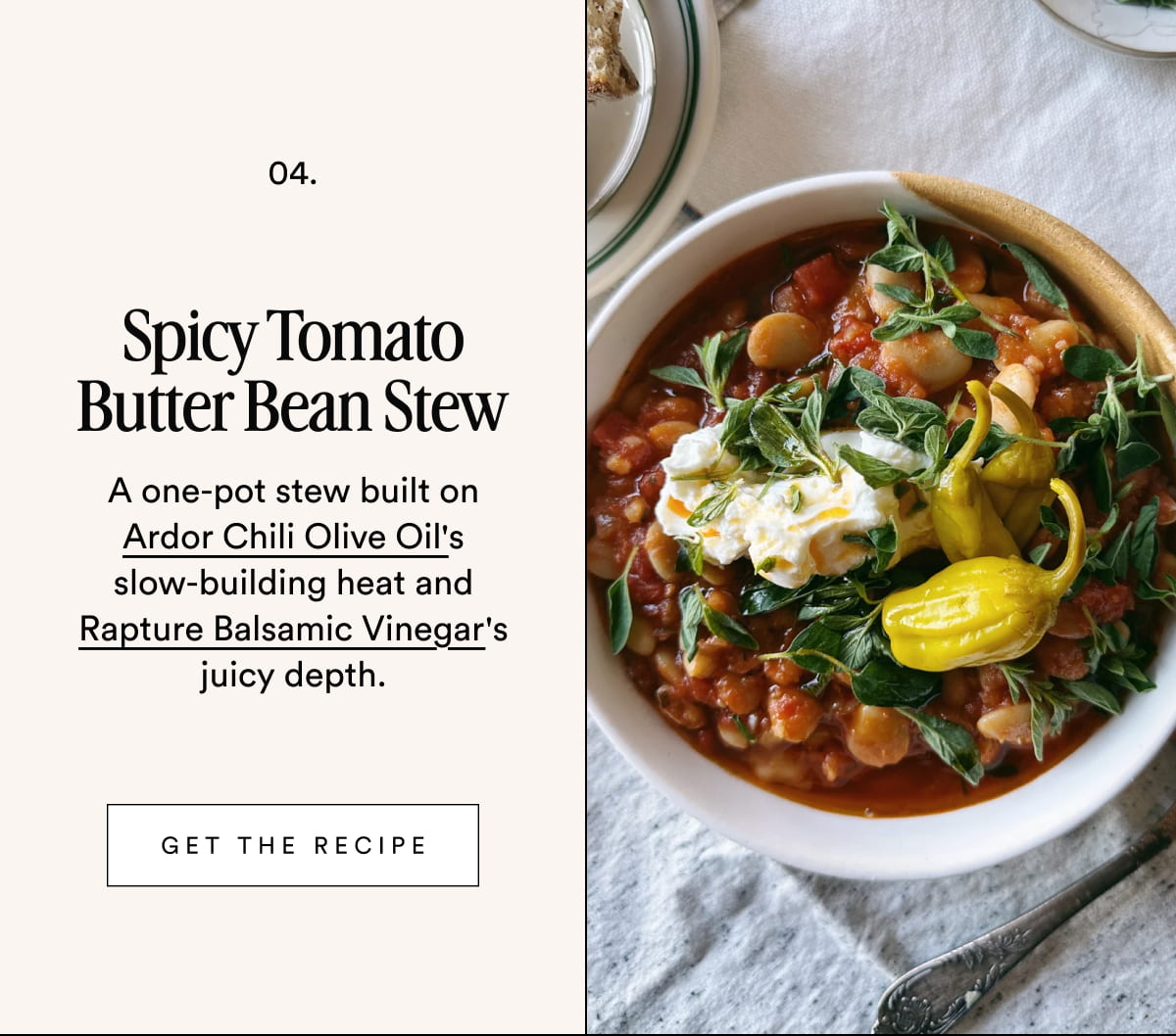 Spicy Tomato Butter Bean Stew