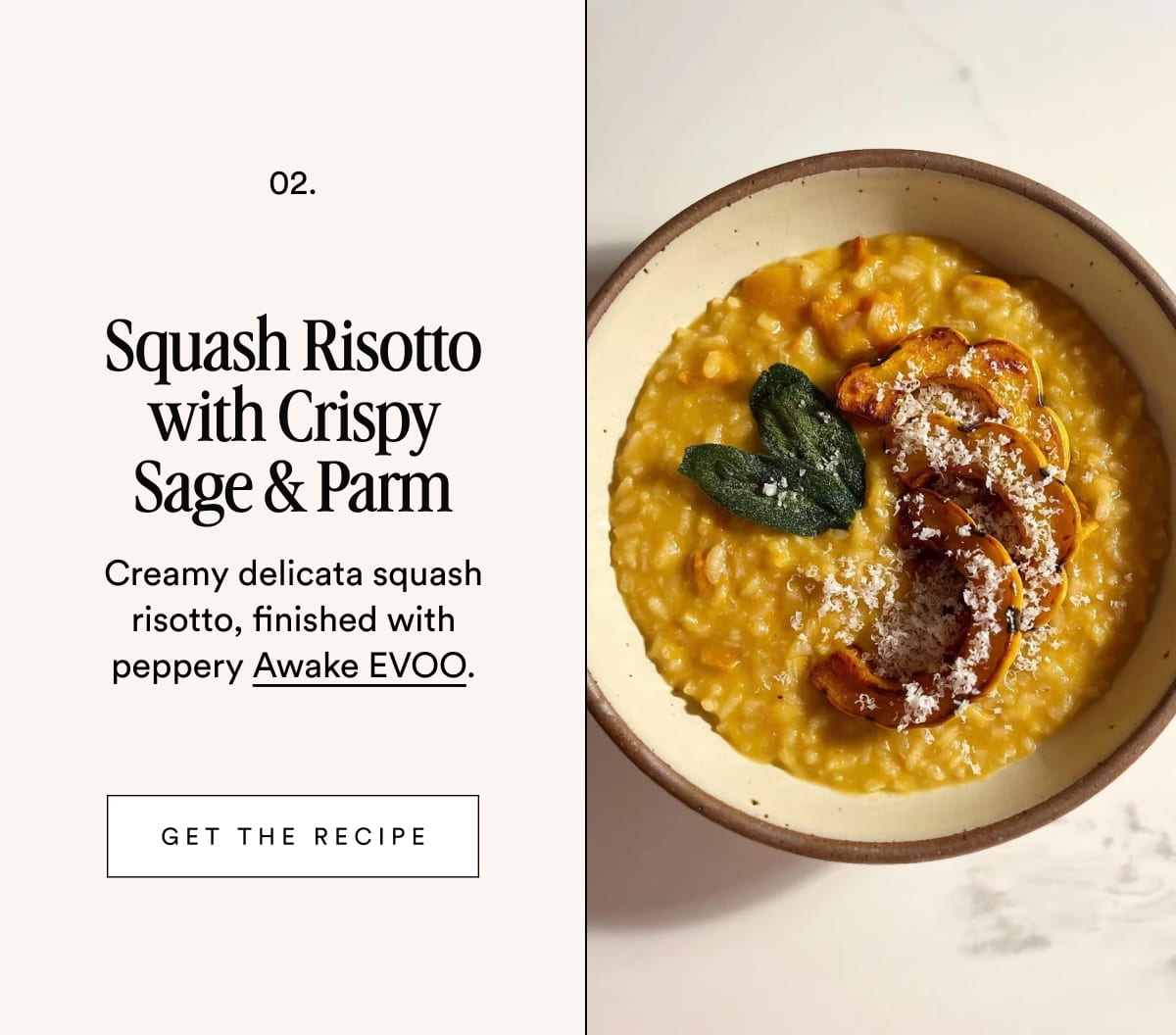 Squash Risotto with Crispy Sage & Parm