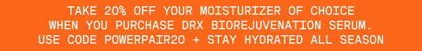 20% Off Your Moisturizer With BioRejuvenation Serum Purchase