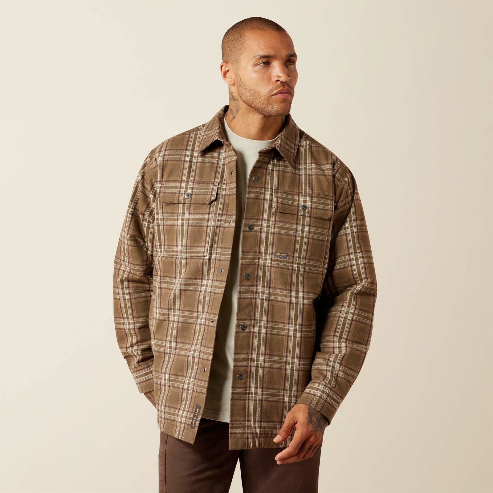 Men’s Rebar Flannel Insulated Shirt Jacket