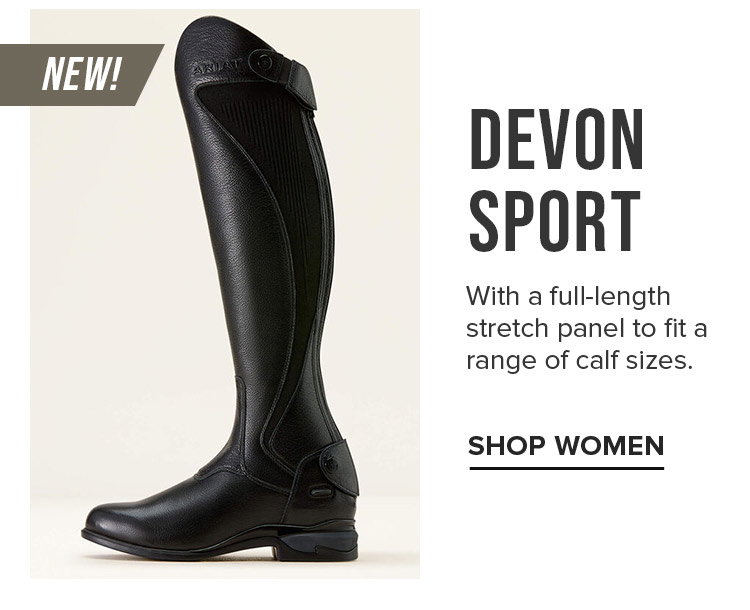 Devon Sport. With a full-length stretch panel to fit a range of calf sizes.