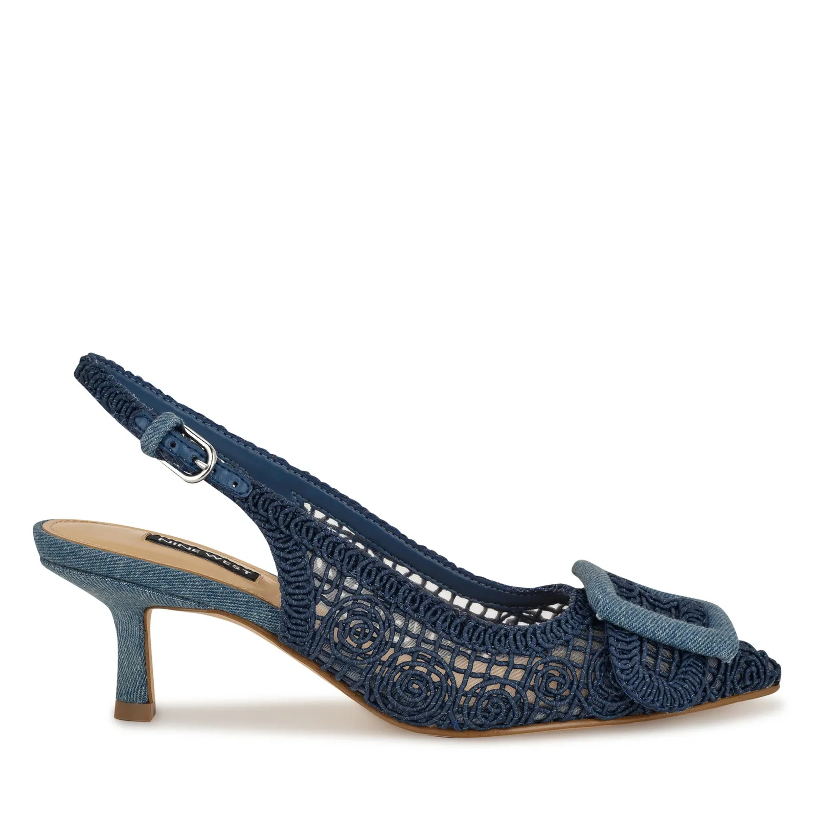 Image of Nolla Woven Slingback Pumps