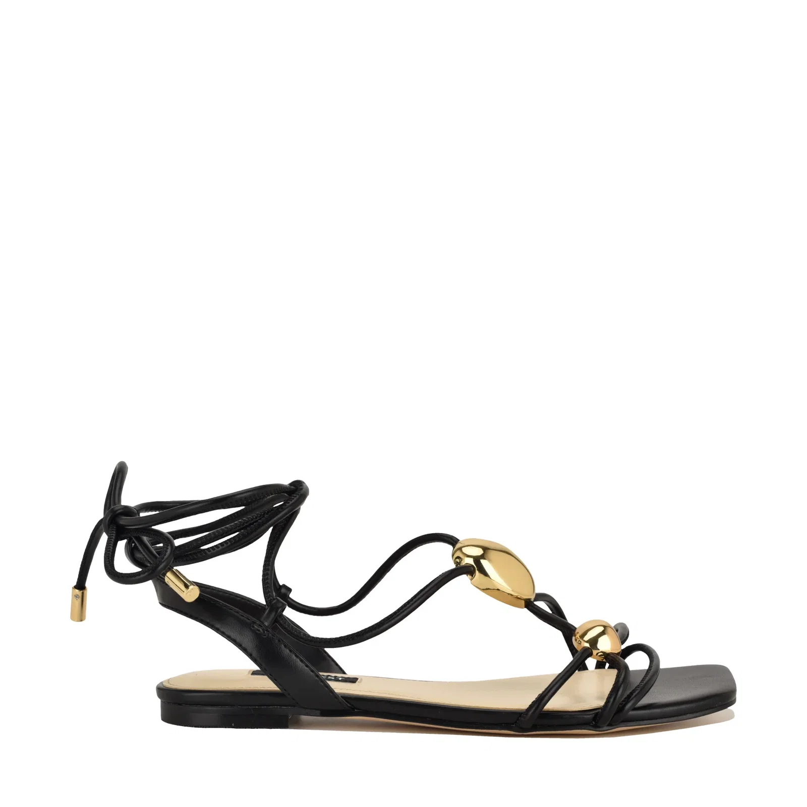 Image of Niraa Ankle Wrap Flat Sandals