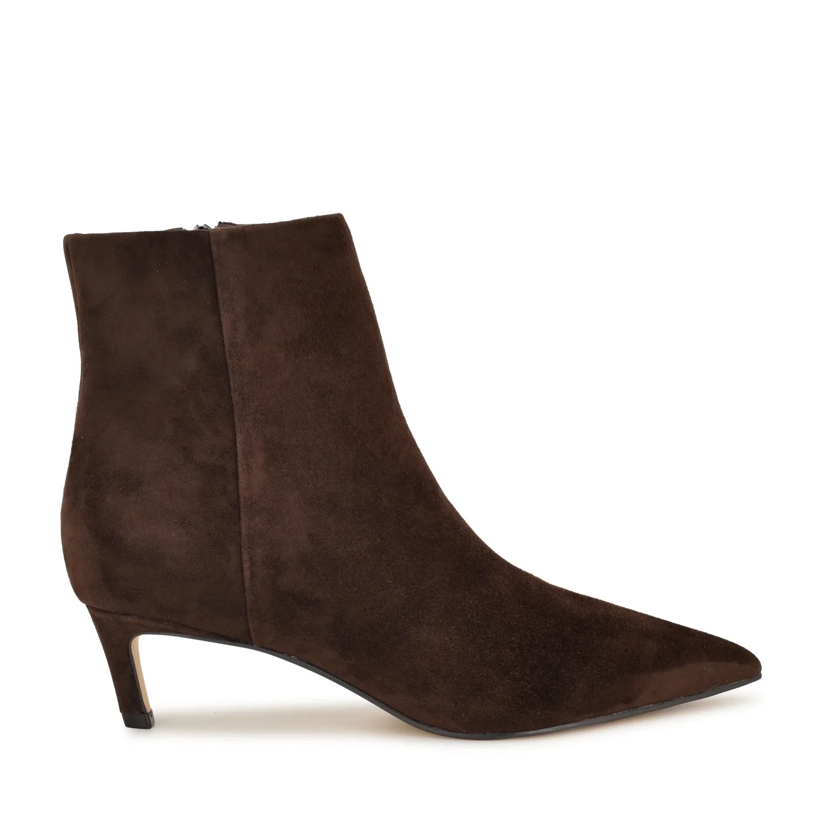 Image of Brite Kitten Heel Ankle Leather Booties