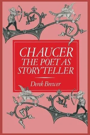 Book cover: Chaucer, The Poet as Storyteller.