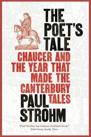 Book cover titled "The Poet's Tale" by Paul Strohm.